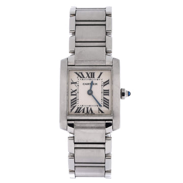 Cartier Tank Francaise Quartz Watch Stainless Steel 20