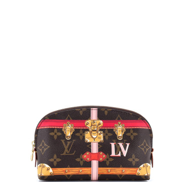 Louis Vuitton Cosmetic Pouch Limited Edition Summer Trunks Monogram Canvas