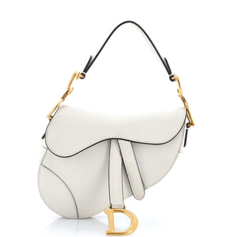 Christian Dior Saddle Handbag Leather Mini