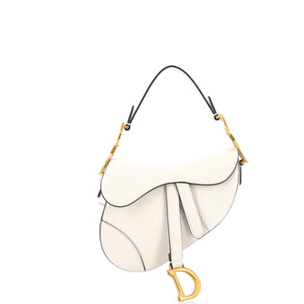 Christian Dior Saddle Handbag Leather Mini