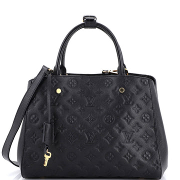 Louis Vuitton Montaigne Handbag Monogram Empreinte Leather MM
