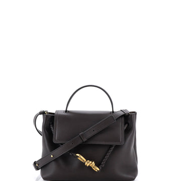 Bottega Veneta Ciao Ciao Top Handle Bag Leather with Intrecciato Detail Small