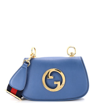 Gucci Blondie NM Flap Bag Leather Mini