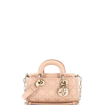 Christian Dior Lady D-Joy Bag Cannage Quilt Patent Small