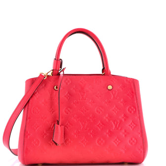 Louis Vuitton Montaigne Handbag Monogram Empreinte Leather MM