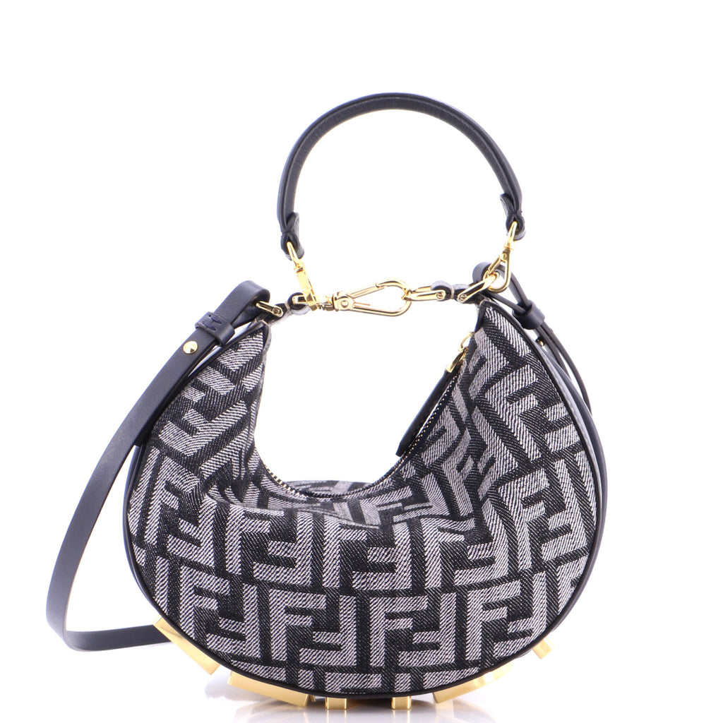 Fendi Fendigraphy Bag Zucca Canvas Mini Blue 4121491