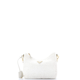 Prada Re-Edition 2005 Shoulder Bag Raffia Small