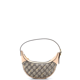 Gucci Ophidia Half Moon Bag Print GG Coated Canvas Mini
