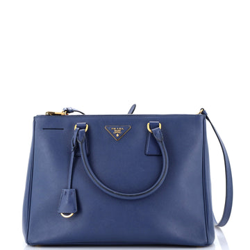 Prada Double Zip Lux Tote Saffiano Leather Medium