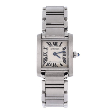 Cartier Tank Francaise Quartz Watch Stainless Steel 20