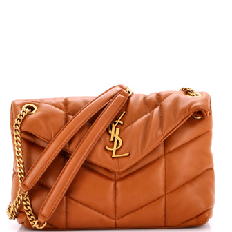Saint Laurent Loulou Puffer Shoulder Bag Quilted Leather Small