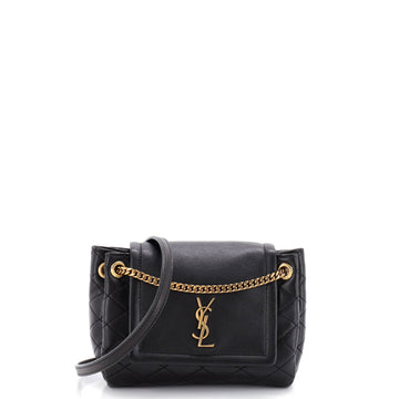 Saint Laurent Nolita Satchel Quilted Leather Mini