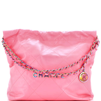 Chanel 22 Chain Hobo Quilted Calfskin Medium