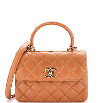 Chanel Trendy CC Top Handle Bag Quilted Lambskin Small