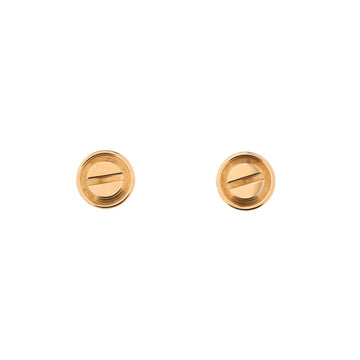 Cartier Love Stud Earrings 18K Yellow Gold