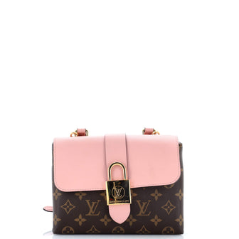 Louis Vuitton Locky Handbag Monogram Canvas with Leather BB