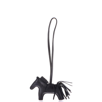Hermes So Black GriGri Rodeo Bag Charm Leather PM