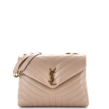 Saint Laurent Loulou Shoulder Bag Matelasse Chevron Leather Medium