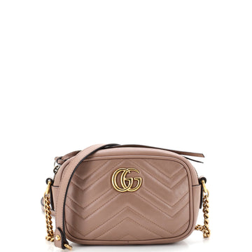 Gucci GG Marmont Shoulder Bag Matelasse Leather Mini
