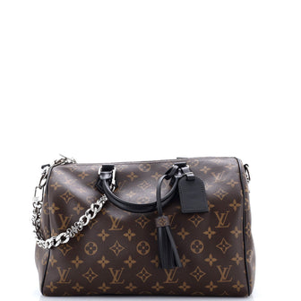 Louis Vuitton Dark Speedy Soft Bandouliere Bag Monogram Canvas 30