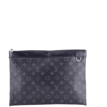 Louis Vuitton Discovery Pochette Monogram Eclipse Canvas GM
