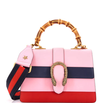 Gucci Dionysus Bamboo Top Handle Bag Colorblock Leather Medium