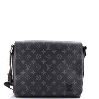 Louis Vuitton District Messenger Bag Monogram Eclipse Canvas PM