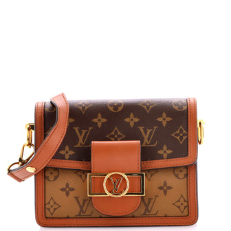 Louis Vuitton Dauphine Shoulder Bag Reverse Monogram Canvas Mini