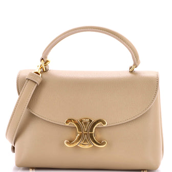 Celine Nino Top Handle Bag Leather Teen