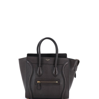Celine Luggage Bag Grainy Leather Micro