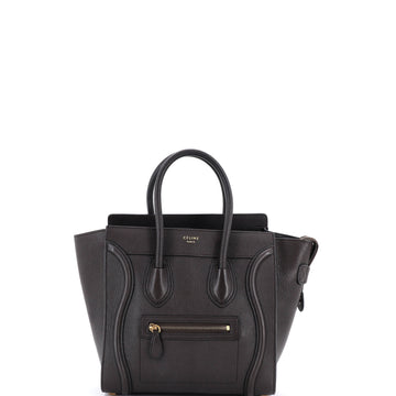 Celine Luggage Bag Grainy Leather Micro