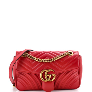 Gucci GG Marmont Flap Bag Matelasse Leather Small