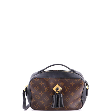 Louis Vuitton Saintonge Handbag Monogram Canvas with Leather