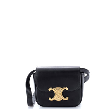 Celine Triomphe Shoulder Bag Smooth Calfskin Mini
