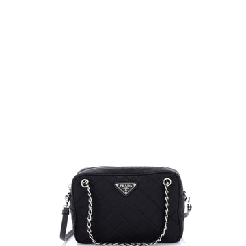 Prada Camera Bag Quilted Tessuto Small