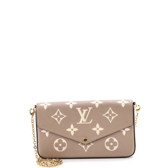 Louis Vuitton Felicie Pochette Bicolor Monogram Empreinte Giant