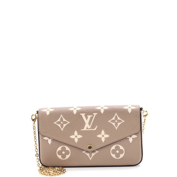 Louis Vuitton Felicie Pochette Bicolor Monogram Empreinte Giant