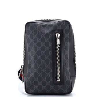 Gucci Soft Zip Sling Bag GG Coated Canvas Small
