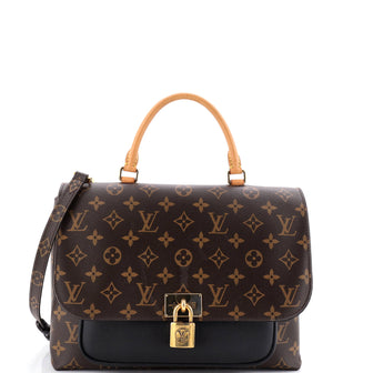 Louis Vuitton Marignan Handbag Monogram Canvas with Leather