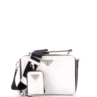 Prada Brique Crossbody Bag Brushed Leather Small