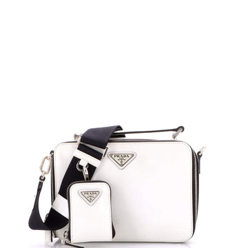 Prada Brique Crossbody Bag Brushed Leather Small