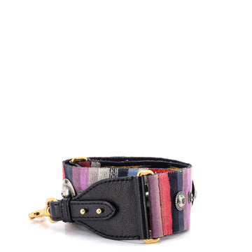 Christian Dior Shoulder Strap Embellished Canvas