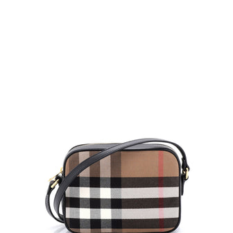 Burberry Camera Bag House Check Canvas Small