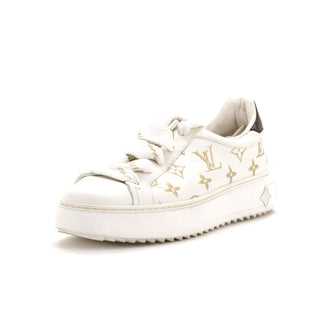 Louis Vuitton Women's Time Out Sneakers Monogram Print Leather