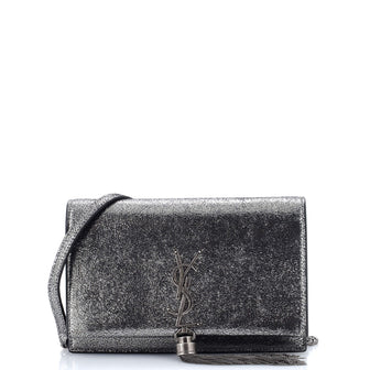 Saint Laurent Classic Monogram Tassel Chain Wallet Leather