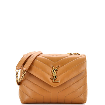 Saint Laurent Loulou Shoulder Bag Matelasse Chevron Leather Small