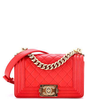Chanel Boy Flap Bag Quilted Lambskin Small