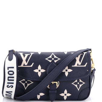 Louis Vuitton Diane NM Handbag Bicolor Monogram Empreinte Giant
