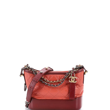 Chanel Gabrielle Hobo Quilted Aged Calfskin Small
