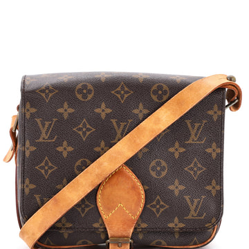 Louis Vuitton Cartouchiere Handbag Monogram Canvas MM